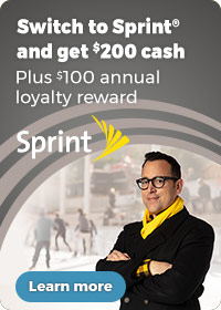 Switch to Sprint® and get $200 cash plus $100 annual loyalty reward. Click to learn more.